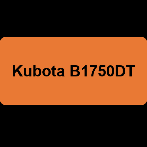 Kubota B1750DT